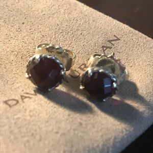 David Yurman Chatelaine garnet earrings